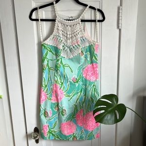 COPY - Lilly Pulitzer Sleeveless Hydrangea Print Shift Dress Size 2